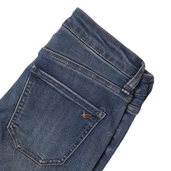 William Rast Highrise Ankle Jeans Raw Hem Exposed Button Front Size 25 - Picture 4 of 14